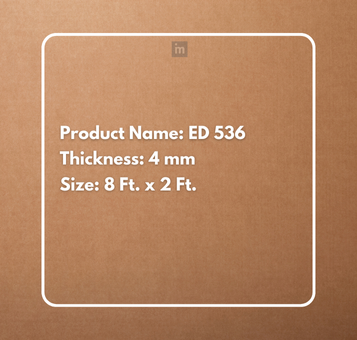 ED 536 - 8 FT X 2 FT X 4MM - DECORATIVE CHARCOAL PANELS