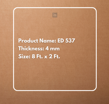 ED 537 - 8 FT X 2 FT X 4MM - DECORATIVE CHARCOAL PANELS