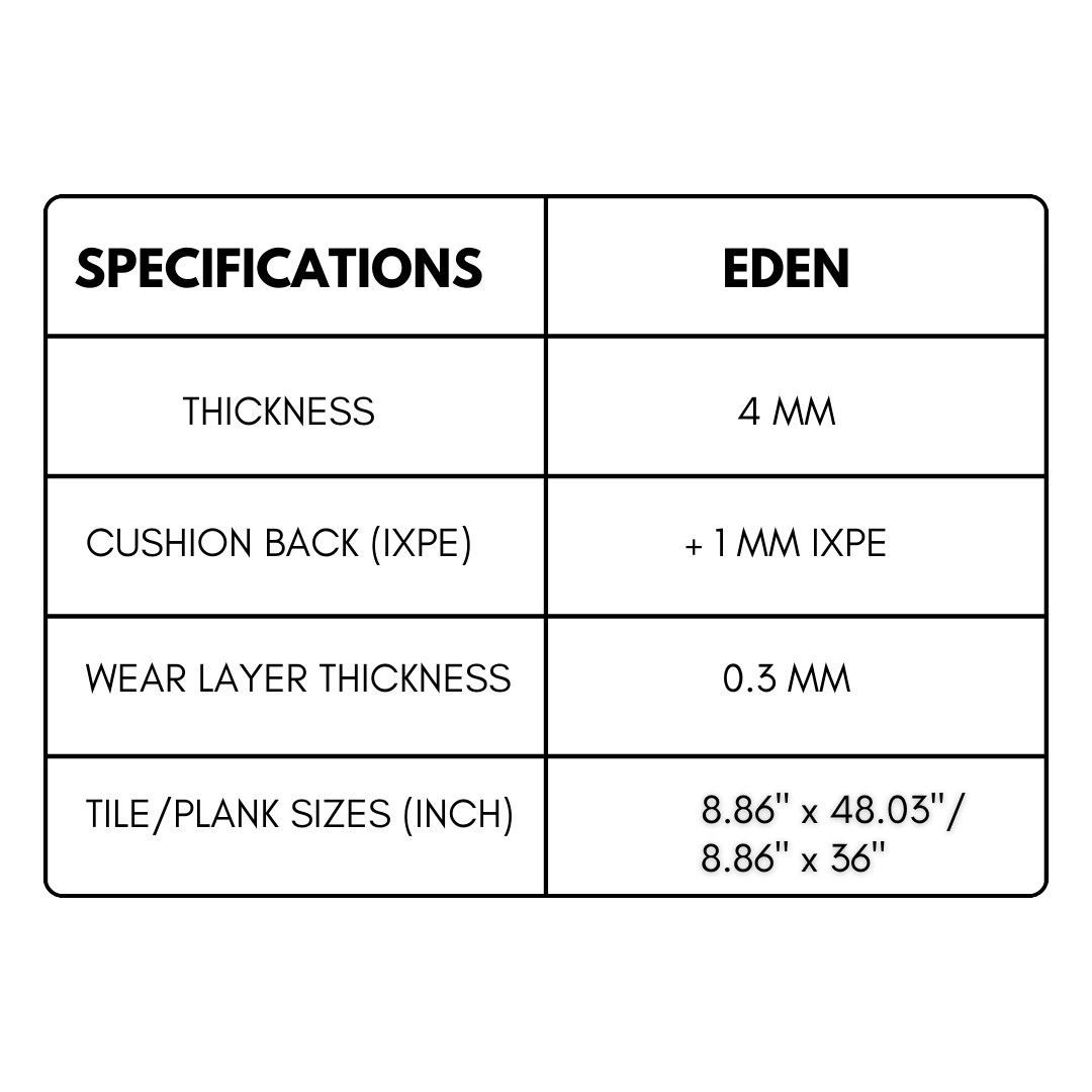 AC: HF000840 - AMBROSIA VANILLA - STONE - EDEN COLLECTION -  CLICK N LOCK TILES - WELSPUN FLOORING