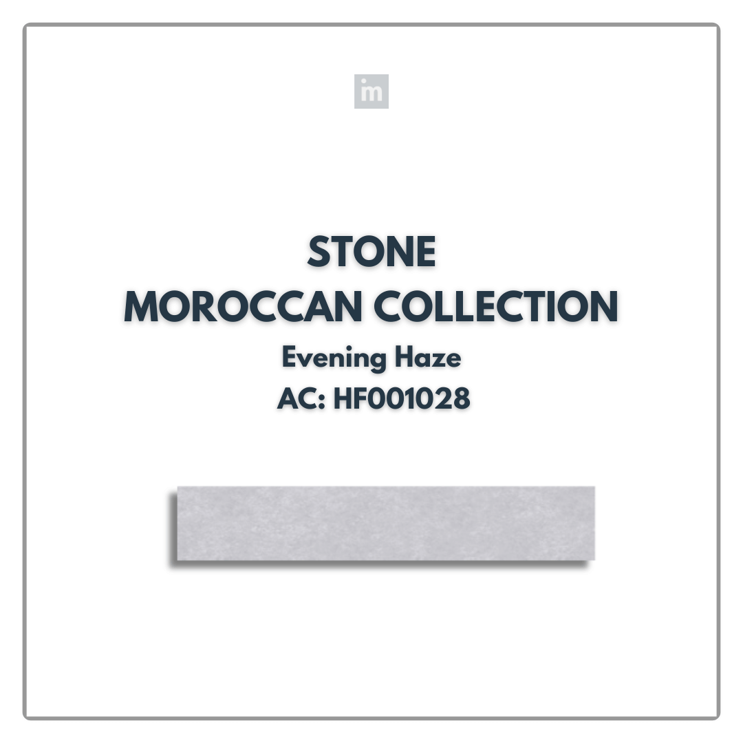 AC: HF001028- EVENING HAZE- STONE - MOROCCAN COLLECTION - 8.86INCH X 36INCH X 4MM - CLICK N LOCK TILES - WELSPUN FLOORING