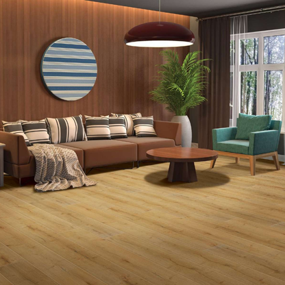 658 - FARM OAK - AC5 1217MM X 197MM X 12MM - RADIANT - LAMINATE WOODEN FLOORING