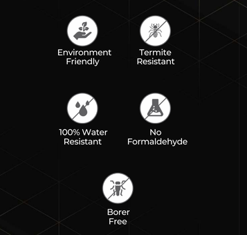 ED 18107 - 8 FT X 4 FT X 4MM - DECORATIVE CHARCOAL PANELS