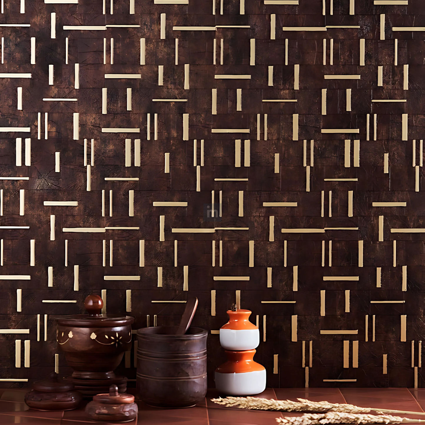 FM 77 - 8FT X 600MM X 4MM - CHARCO CHARM - DECORATIVE CHARCOAL PANELS