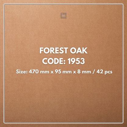 1953 - FOREST OAK - AC5 470MM X 95MM X 8MM - MARVEL - SPILL DEFENCE TECHNOLOGY - HERRINGBONE - LAMINATE FLOORING