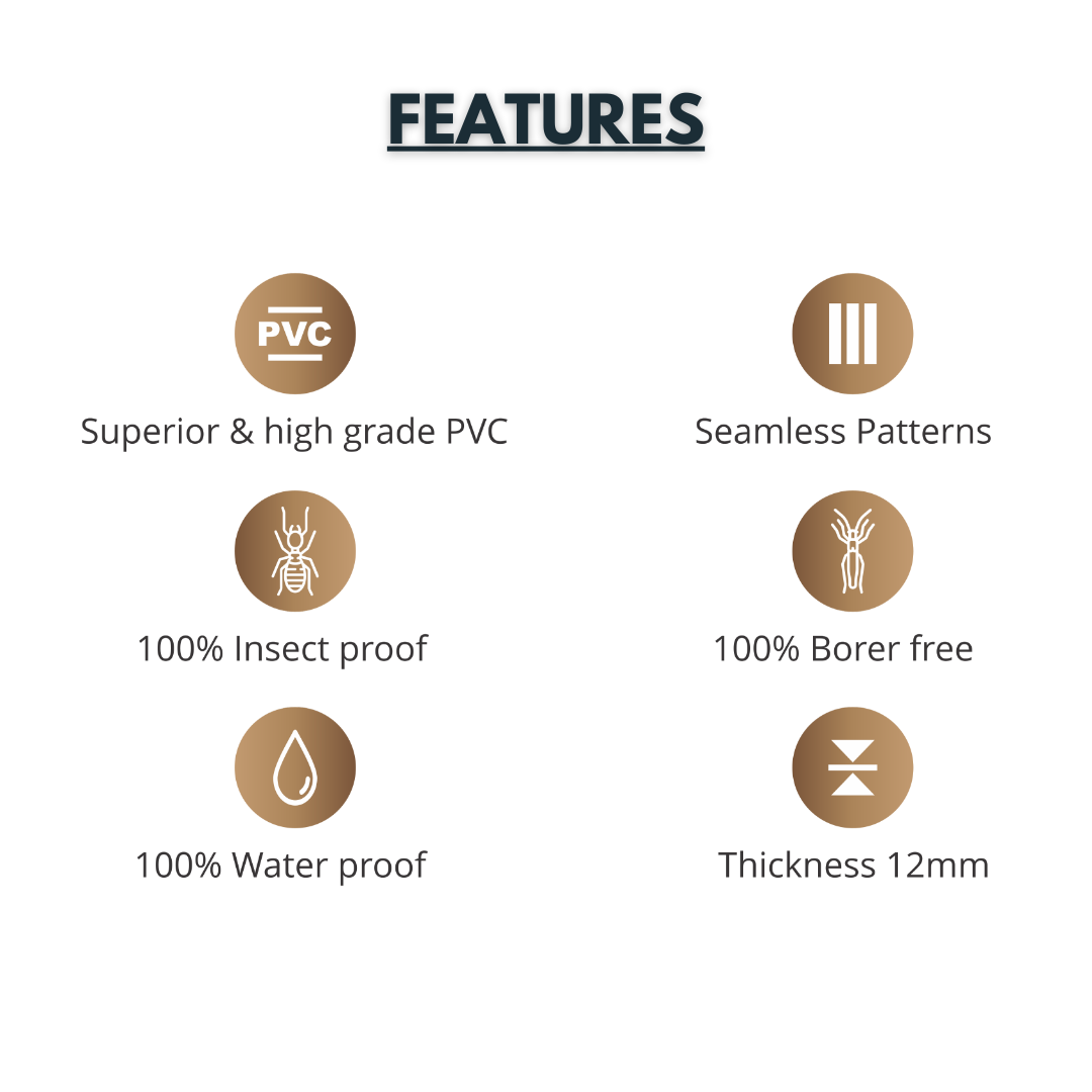 CS - 3518 - 120MM X 12MM X 2900MM (9.5FT) - THE CORIAN SURFACE PREMIUM LOUVERS