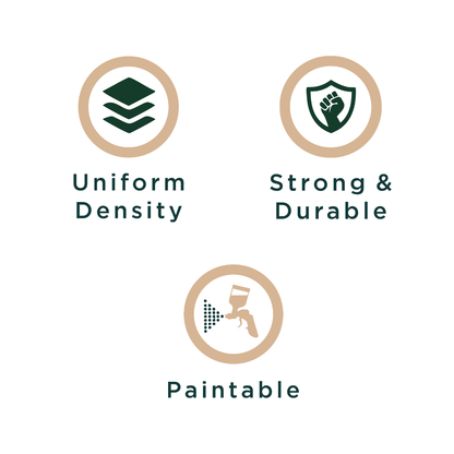 PD- 3006 - 12 MM  HDHMR MDF PANEL -  ( 8 FT X 4FT  ) - MDF 3D BOARD