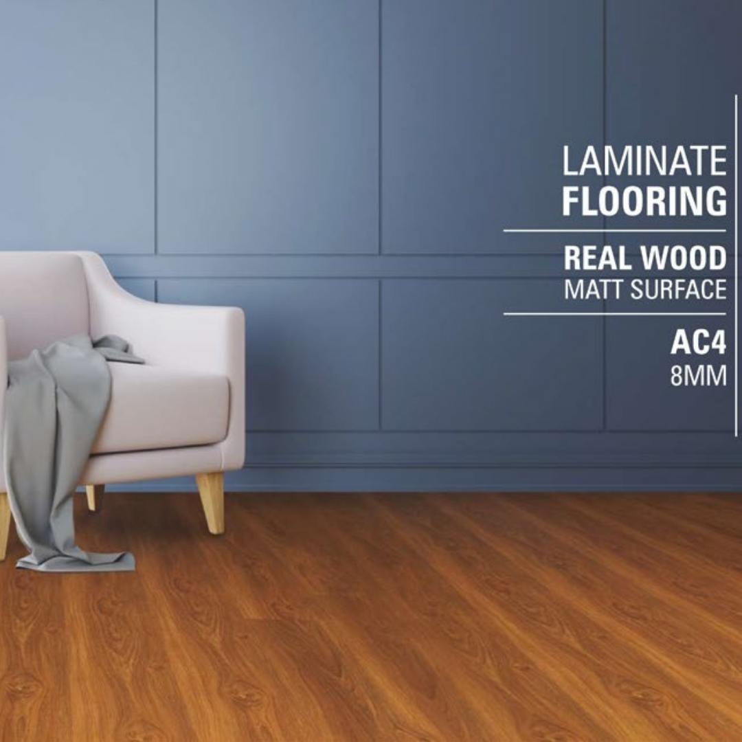 10157 - ASTORIA WALNUT - AC4 8MM - REAL WOOD - MATT SURFACE - LAMINATE FLOORING