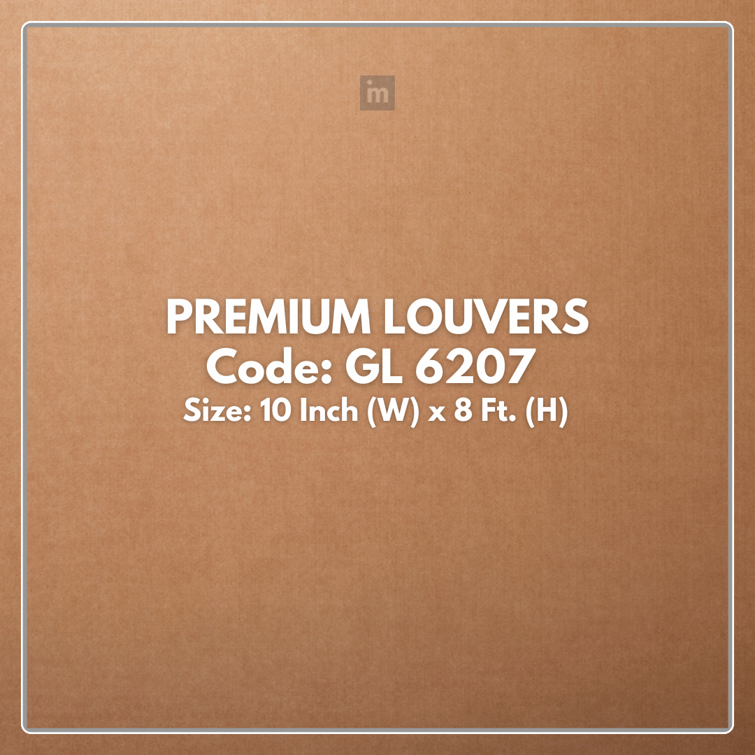 GL-6207 / EMPORIO PREMIUM LOUVERS / SEAMLESS INTERLOCKING LOUVERS / 8 FT x 10 INCHES