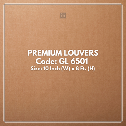 GL-6501 / EMPORIO PREMIUM LOUVERS / SEAMLESS INTERLOCKING LOUVERS / 8 FT x 10 INCHES