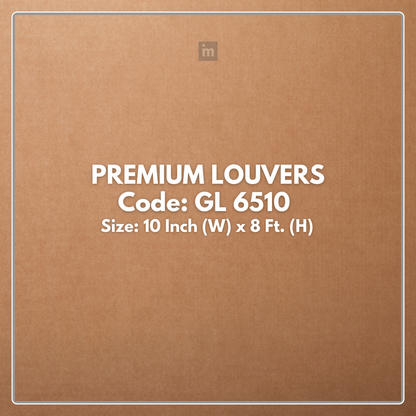 GL-6510 / EMPORIO PREMIUM LOUVERS / SEAMLESS INTERLOCKING LOUVERS / 8 FT x 10 INCHES