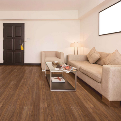824 - GRAPHITE WALNUT - AC5 1215MM X 128MM X 8MM - ELEVATE LUXURIOUS WALNUT SHADES  - LAMINATE WOODEN  FLOORING