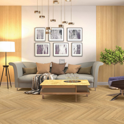 7701 - GOLDEN WALNUT - 600MM X 100MM X 10MM - LIVANTI - WOOD FLOORS - HYBRID LAMINATE FLOORING
