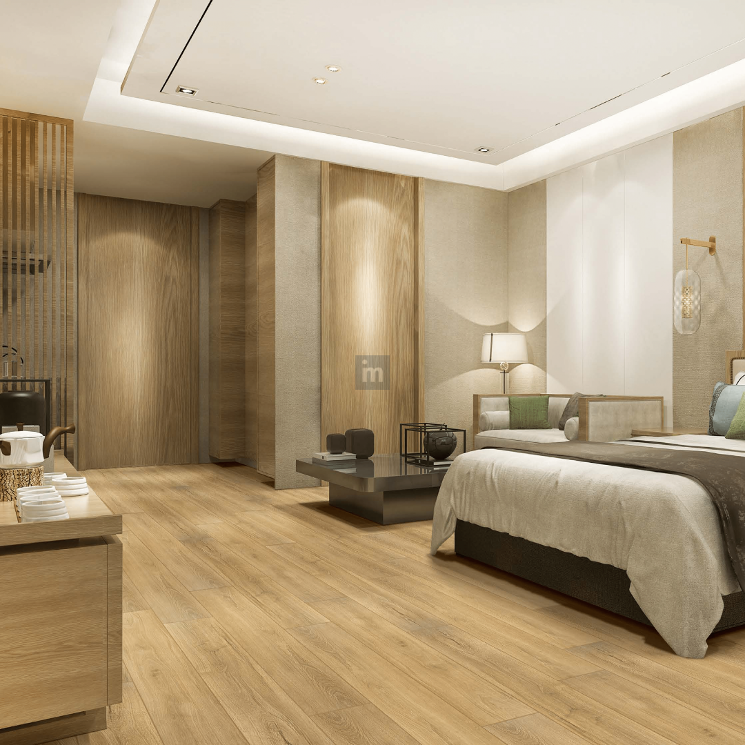 8801 - GOLDEN WALNUT - 1845MM X 196MM X 10MM - IMMENSO - WOOD FLOORS - HYBRID LAMINATE FLOORING