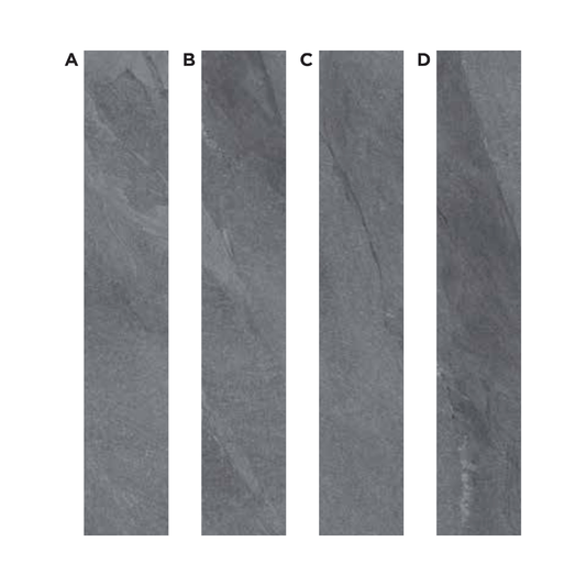 AC: HF001323 - GRAPHITE KADAPPA - STONE - EDEN COLLECTION -  CLICK N LOCK TILES - WELSPUN FLOORING