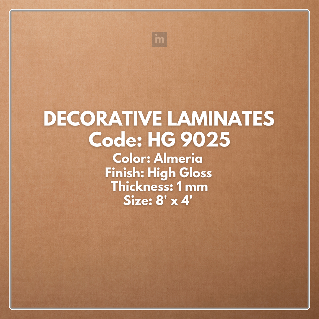 HG- 9025 ALMERIA / HIGH GLOSS   / DECORATIVE LAMINATE / THINK LUXURY  - 1MM - 8FT x 4FT