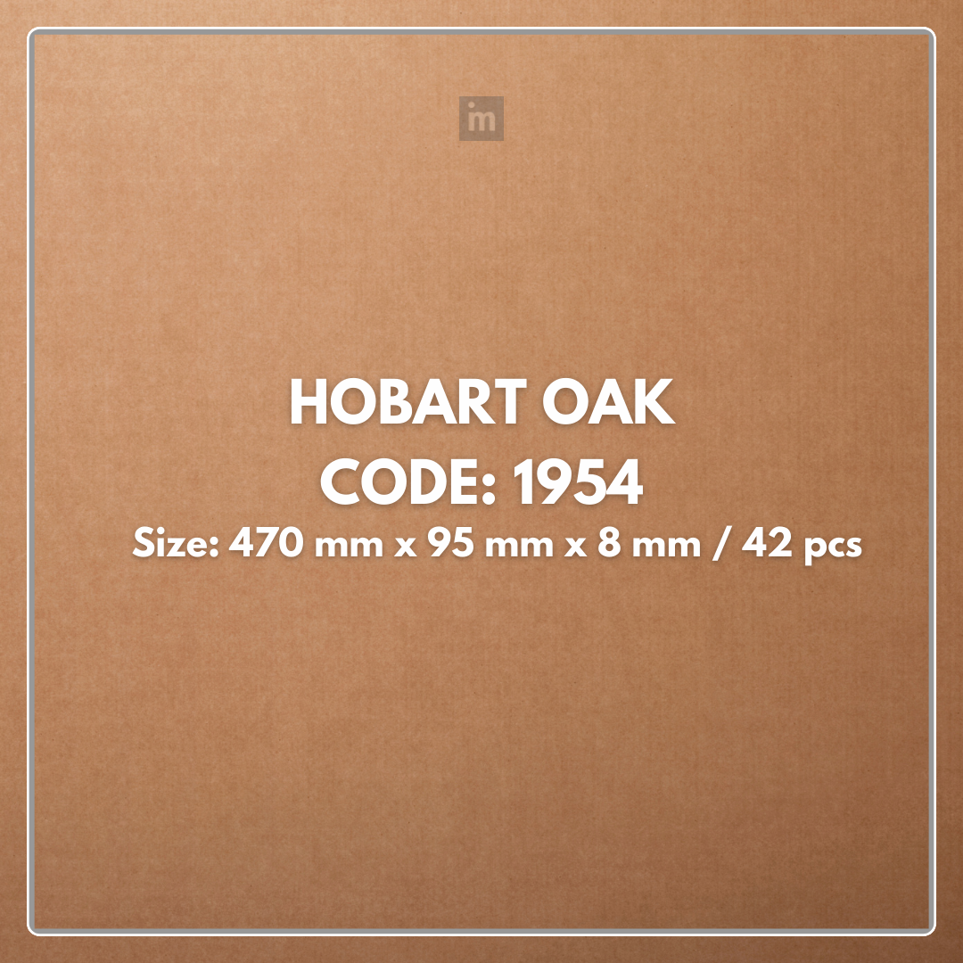 1954 - HOBART OAK - AC5 470MM X 95MM X 8MM - MARVEL - SPILL DEFENCE TECHNOLOGY - HERRINGBONE - LAMINATE FLOORING