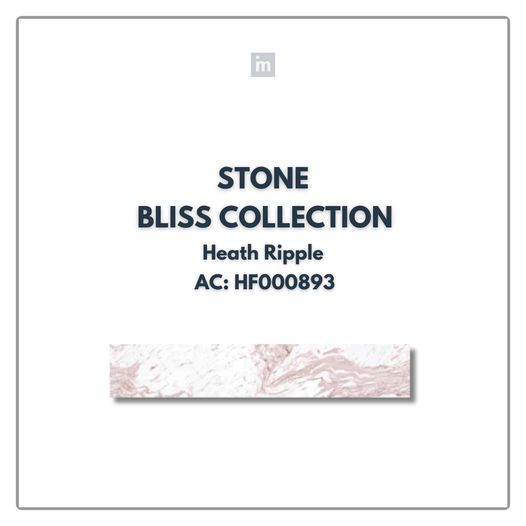 AC: HF000893 - HEALTH RIPPLE - STONE - BLISS COLLECTION - 8.86INCH X 48.03INCH X 4MM - CLICK N LOCK TILES - WELSPUN FLOORING