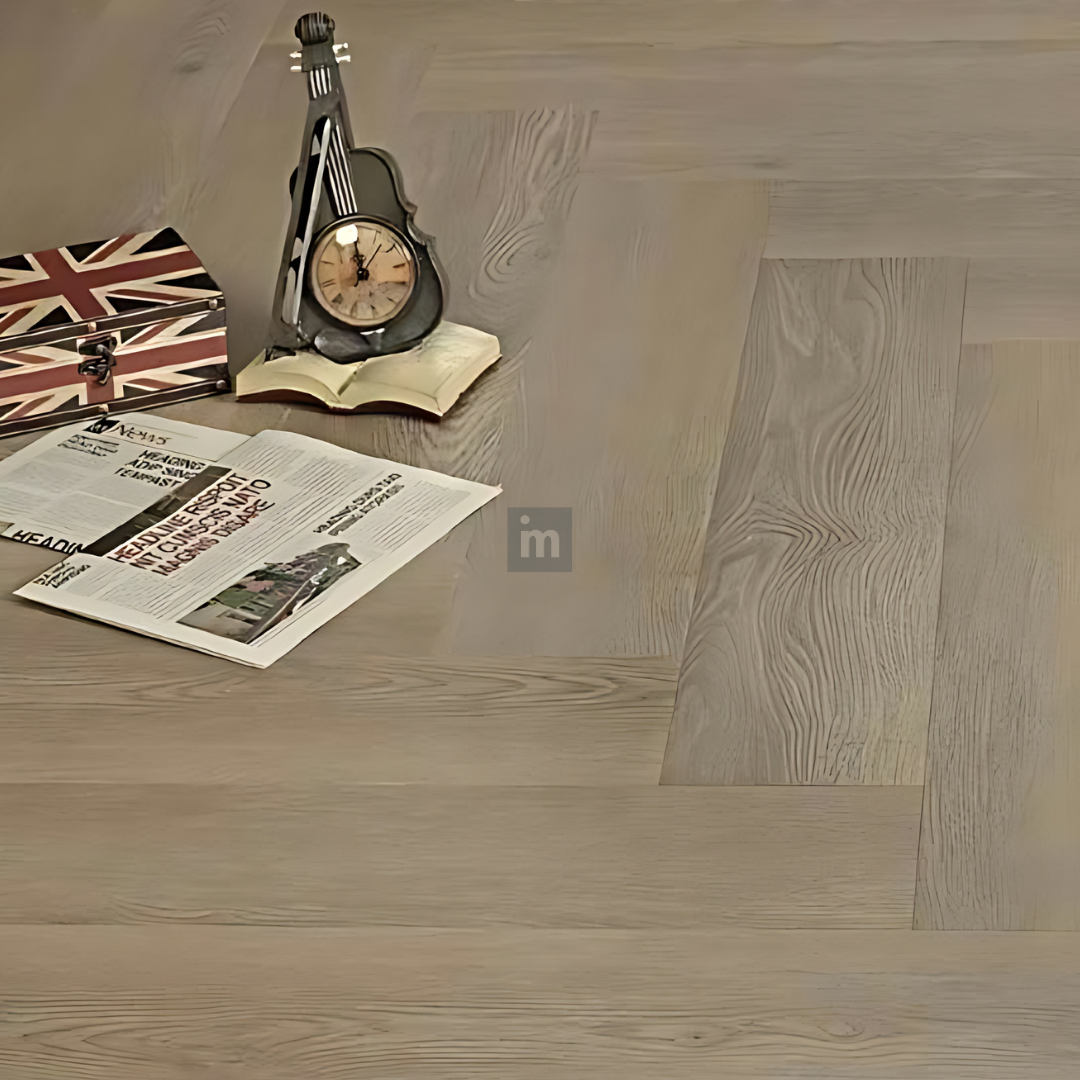 H 1122 - HERRINGBONE / DOUBLE HERRINGBONE / BASKET WEAVE / SHALLOW TEXTURE - SPC HERRINGBONE FLOORING - 625MM X 125MM X 0.3/5 + 1MM  - STUPA - SPC COLLECTION - FLOORING