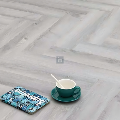 H 1133 - HERRINGBONE / DOUBLE HERRINGBONE / BASKET WEAVE / SHALLOW TEXTURE - SPC HERRINGBONE FLOORING - 625MM X 125MM X 0.3/5 + 1MM  - STUPA - SPC COLLECTION - FLOORING