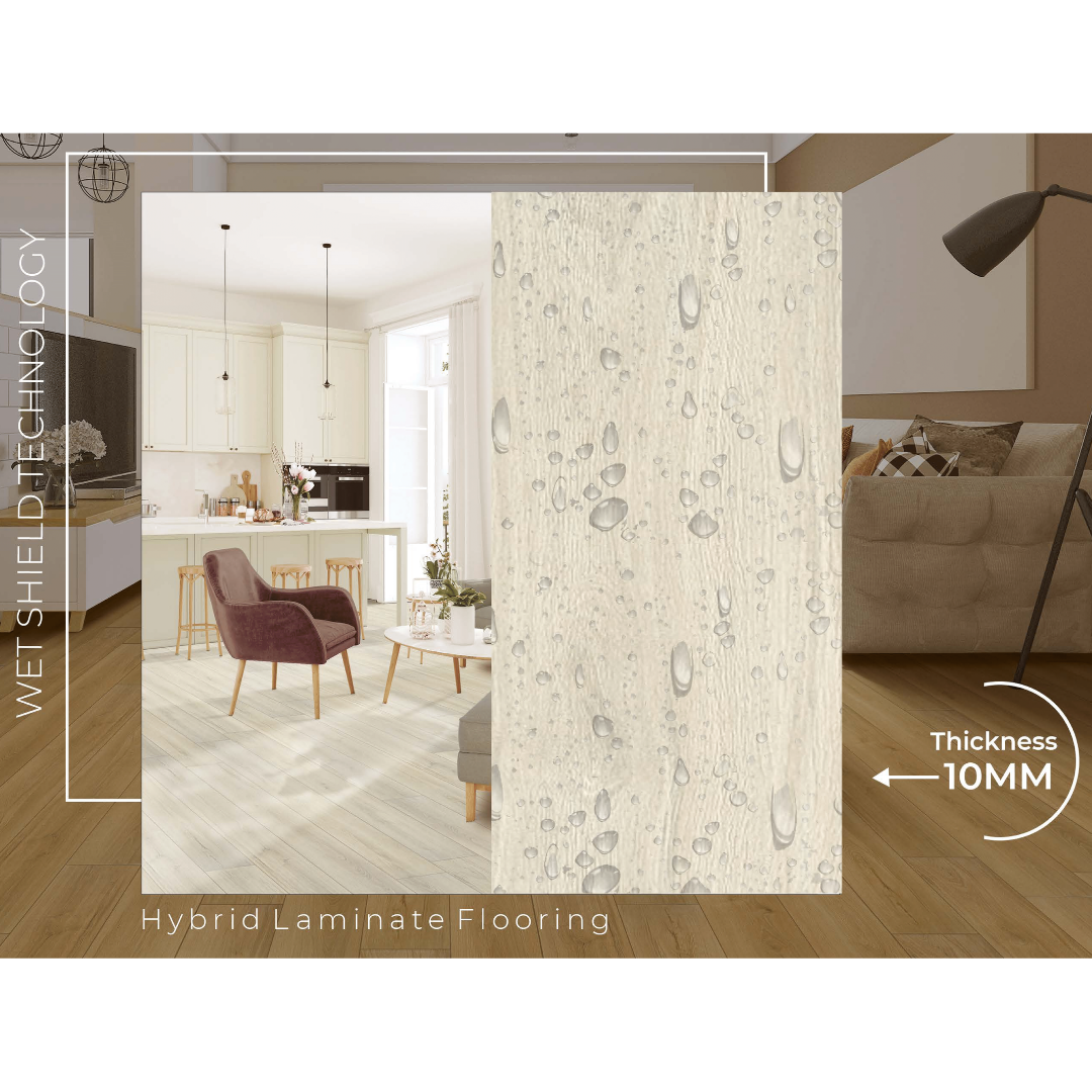 8811  - VINTAGE WALNUT -  1845MM X 196MM X 10MM - IMMENSO - WOOD FLOORS - HYBRID LAMINATE FLOORING