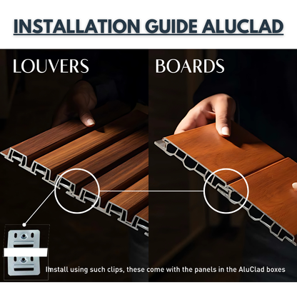 VPEX 1: AFRICAN TEAK / WPC WOODCLAD / ACP BASED LOUVERS / 9 FT x 219 MM x 26 MM