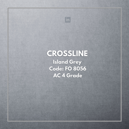 FO 8056 - ISLAND GREY - CROSSLINE CLASS 32 - AC4 600MM X 100MM X 8MM - OIL MATT - FLOORWALK  - LAMINATE WOODEN FLOORING