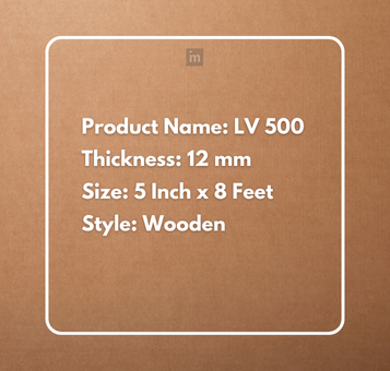 LV 500 - HEIGHT 8 FEET X WIDTH 5 INCH X THICKNESS 12MM - FLUTED LOUVERS - DECORATIVE CHARCOAL PANELS