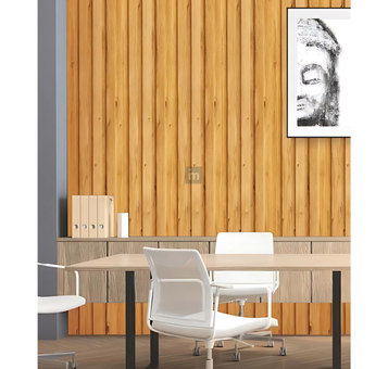 LV 501 - HEIGHT 8 FEET X WIDTH 5 INCH X THICKNESS 12MM - FLUTED LOUVERS - DECORATIVE CHARCOAL PANELS