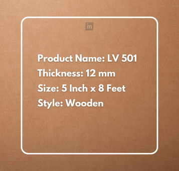 LV 501 - HEIGHT 8 FEET X WIDTH 5 INCH X THICKNESS 12MM - FLUTED LOUVERS - DECORATIVE CHARCOAL PANELS