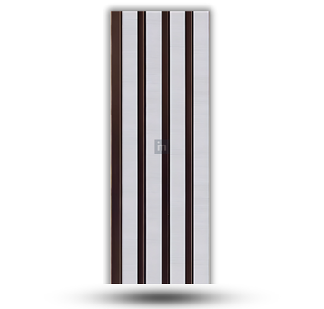 LV 506 - HEIGHT 8 FEET X WIDTH 5 INCH X THICKNESS 12MM - FLUTED LOUVERS - DECORATIVE CHARCOAL PANELS