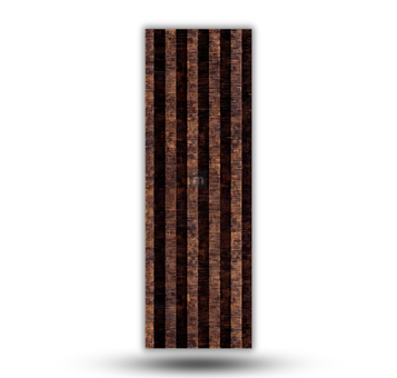 LV 510 - HEIGHT 8 FEET X WIDTH 5 INCH X THICKNESS 12MM - FLUTED LOUVERS - DECORATIVE CHARCOAL PANELS