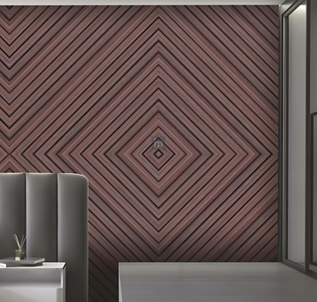 LV 512 - HEIGHT 8 FEET X WIDTH 5 INCH X THICKNESS 12MM - FLUTED LOUVERS - DECORATIVE CHARCOAL PANELS