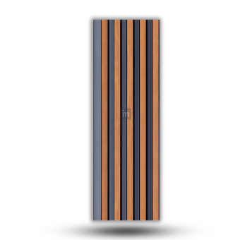 LV 515 - HEIGHT 8 FEET X WIDTH 5 INCH X THICKNESS 12MM - FLUTED LOUVERS - DECORATIVE CHARCOAL PANELS