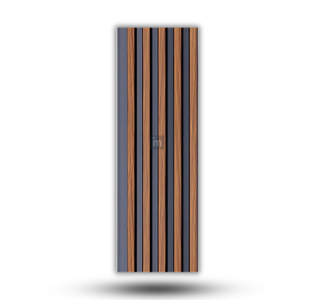 LV 517 - HEIGHT 8 FEET X WIDTH 5 INCH X THICKNESS 12MM - FLUTED LOUVERS - DECORATIVE CHARCOAL PANELS