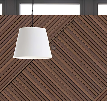 LV 519 - HEIGHT 8 FEET X WIDTH 5 INCH X THICKNESS 12MM - FLUTED LOUVERS - DECORATIVE CHARCOAL PANELS
