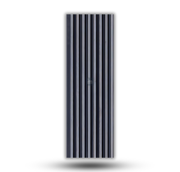 LV 520 - HEIGHT 8 FEET X WIDTH 5 INCH X THICKNESS 12MM - FLUTED LOUVERS - DECORATIVE CHARCOAL PANELS