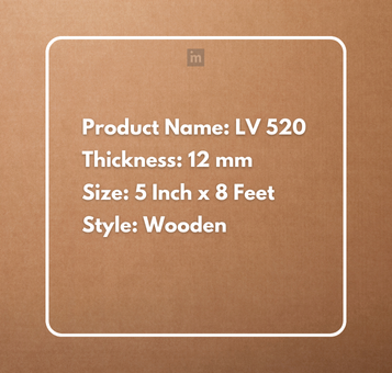 LV 520 - HEIGHT 8 FEET X WIDTH 5 INCH X THICKNESS 12MM - FLUTED LOUVERS - DECORATIVE CHARCOAL PANELS
