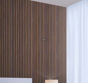 LV 521 - HEIGHT 8 FEET X WIDTH 5 INCH X THICKNESS 12MM - FLUTED LOUVERS - DECORATIVE CHARCOAL PANELS