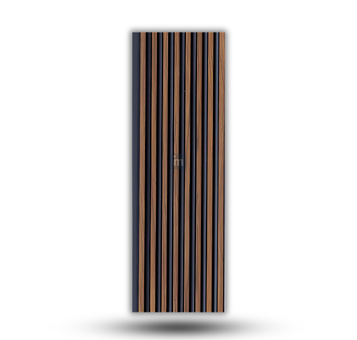 LV 522 - HEIGHT 8 FEET X WIDTH 5 INCH X THICKNESS 12MM - FLUTED LOUVERS - DECORATIVE CHARCOAL PANELS