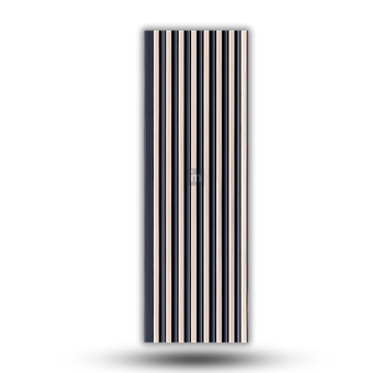 LV 525 - HEIGHT 8 FEET X WIDTH 5 INCH X THICKNESS 12MM - FLUTED LOUVERS - DECORATIVE CHARCOAL PANELS