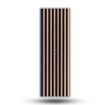 LV 526 - HEIGHT 8 FEET X WIDTH 5 INCH X THICKNESS 12MM - FLUTED LOUVERS - DECORATIVE CHARCOAL PANELS
