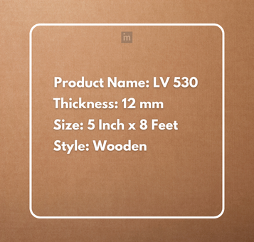 LV 530 - HEIGHT 8 FEET X WIDTH 5 INCH X THICKNESS 12MM - FLUTED LOUVERS - DECORATIVE CHARCOAL PANELS