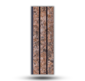 LV 534 - HEIGHT 8 FEET X WIDTH 5 INCH X THICKNESS 12MM - FLUTED LOUVERS - DECORATIVE CHARCOAL PANELS