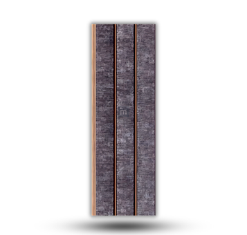 LV 537 - HEIGHT 8 FEET X WIDTH 5 INCH X THICKNESS 12MM - FLUTED LOUVERS - DECORATIVE CHARCOAL PANELS
