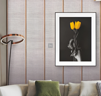 LV 550 - HEIGHT 8 FEET X WIDTH 5 INCH X THICKNESS 12MM - FLUTED LOUVERS - DECORATIVE CHARCOAL PANELS