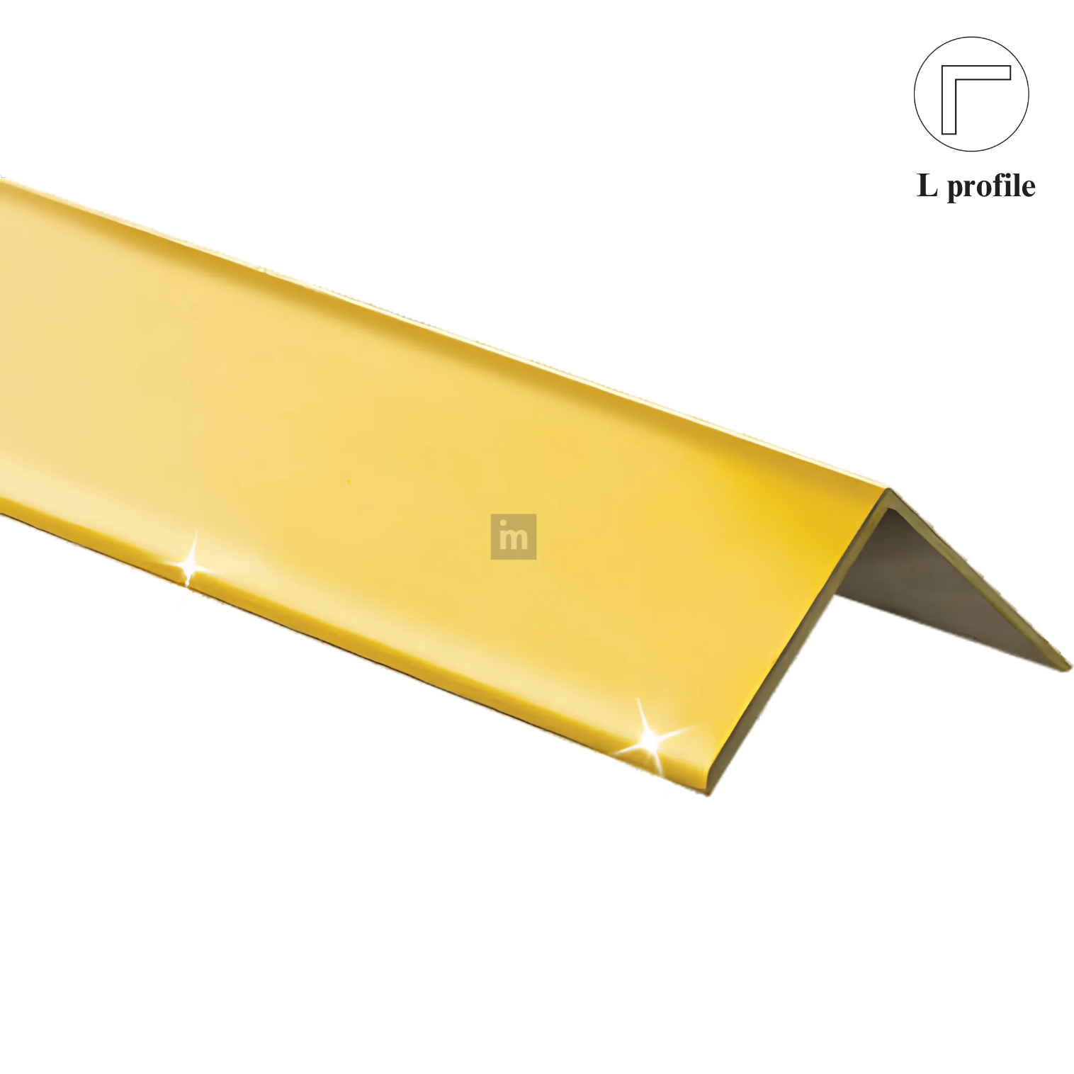 L PROFILES - 10 FT - PVD TITANIUM COATING - MIRROR FINISH - GRADE 304 ...