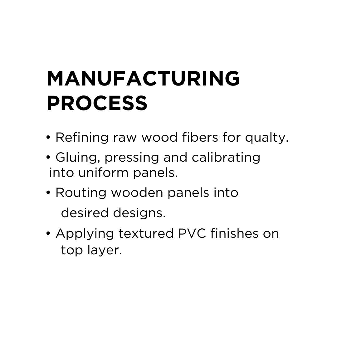 RC 1014 / LOUVERS / FLUTED PANELS / 120 MM x 2900 MM x 18 MM / PREMIUM HDF SLATS