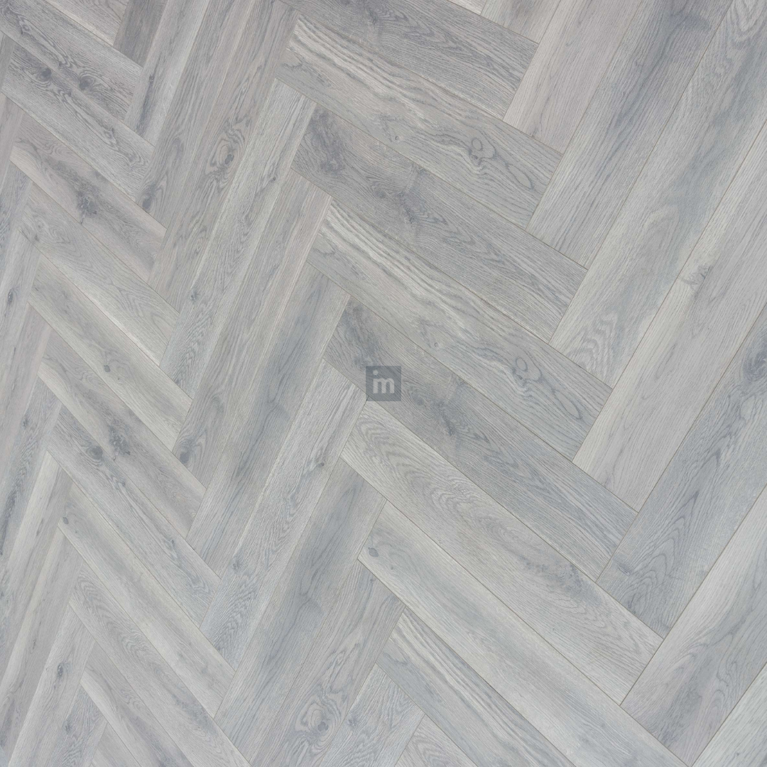 MATT GREY OAK - AC4  12MM - HERRINGBONE COLLECTION - REAL WOOD - MATT SURFACE - LAMINATE FLOORING