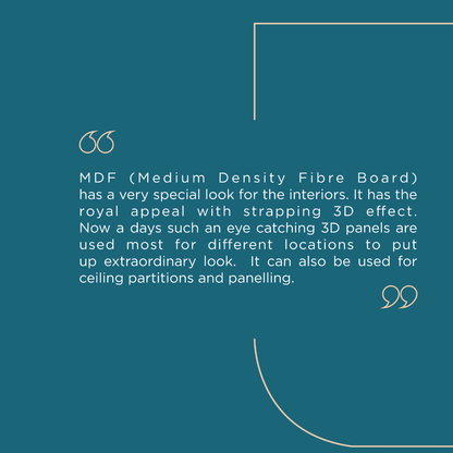 PD- 3006 - 12 MM  HDHMR MDF PANEL -  ( 8 FT X 4FT  ) - MDF 3D BOARD