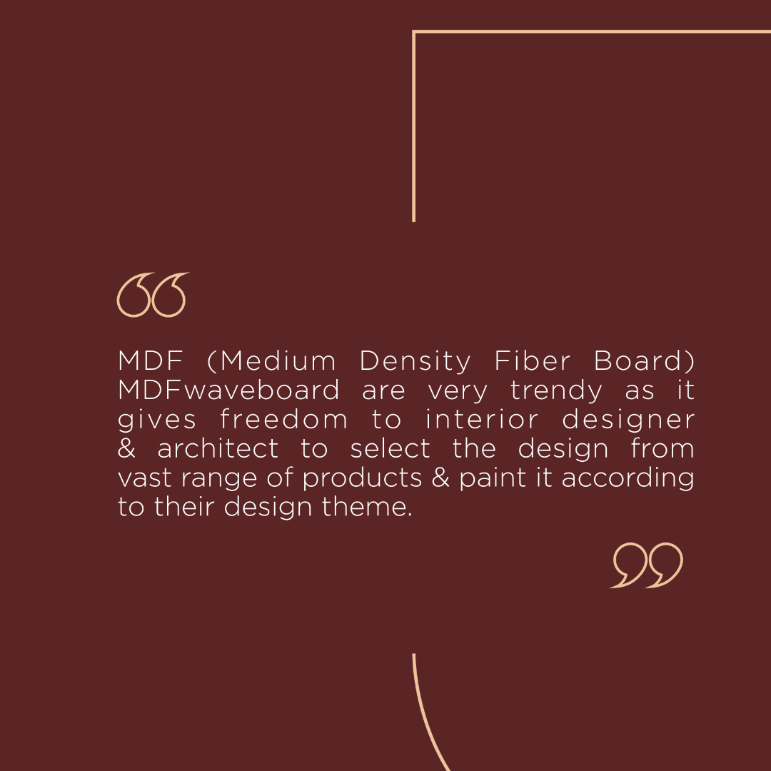 PD- 931 - HDHMR MDF PANEL -  ( 12 MM - 8 FT X 4FT ) - MDF WAVE BOARD